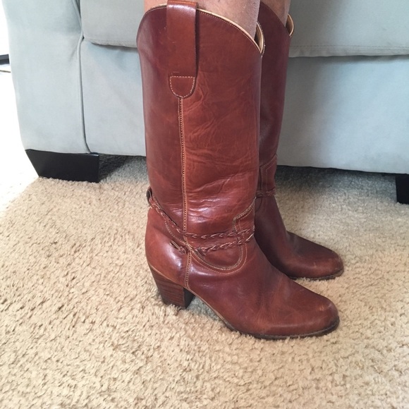 Real Leather cowboy boots - Picture 2 of 6